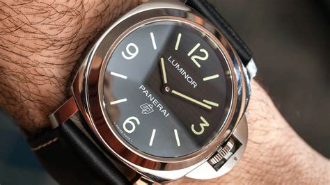 panerai luminor base logo review|panerai luminor replacement dials.